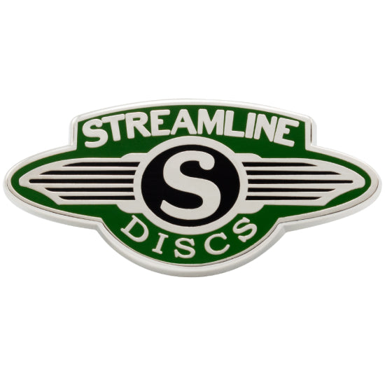 Streamline Wings Enamel Pin - Green